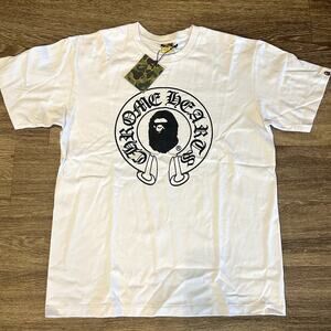 White Bape Chrome Hearts Shirt